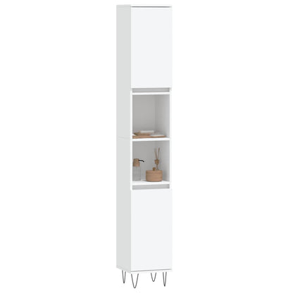 Koupelnová Skříňka 30 X 30 X 190 Cm Kompozitní Dřevo