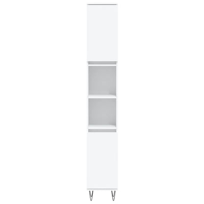 Koupelnová Skříňka 30 X 30 X 190 Cm Kompozitní Dřevo