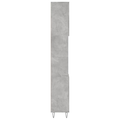 Koupelnová Skříňka Betonově Šedá 30X30X190 Cm Kompozitní Dřevo