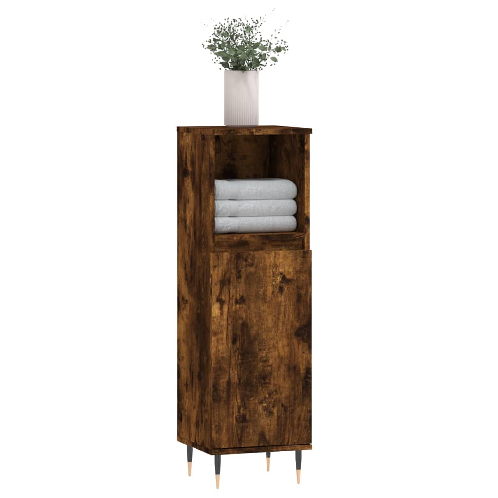Koupelnová Skříňka 30X30X100 Cm Kompozitní Dřevo