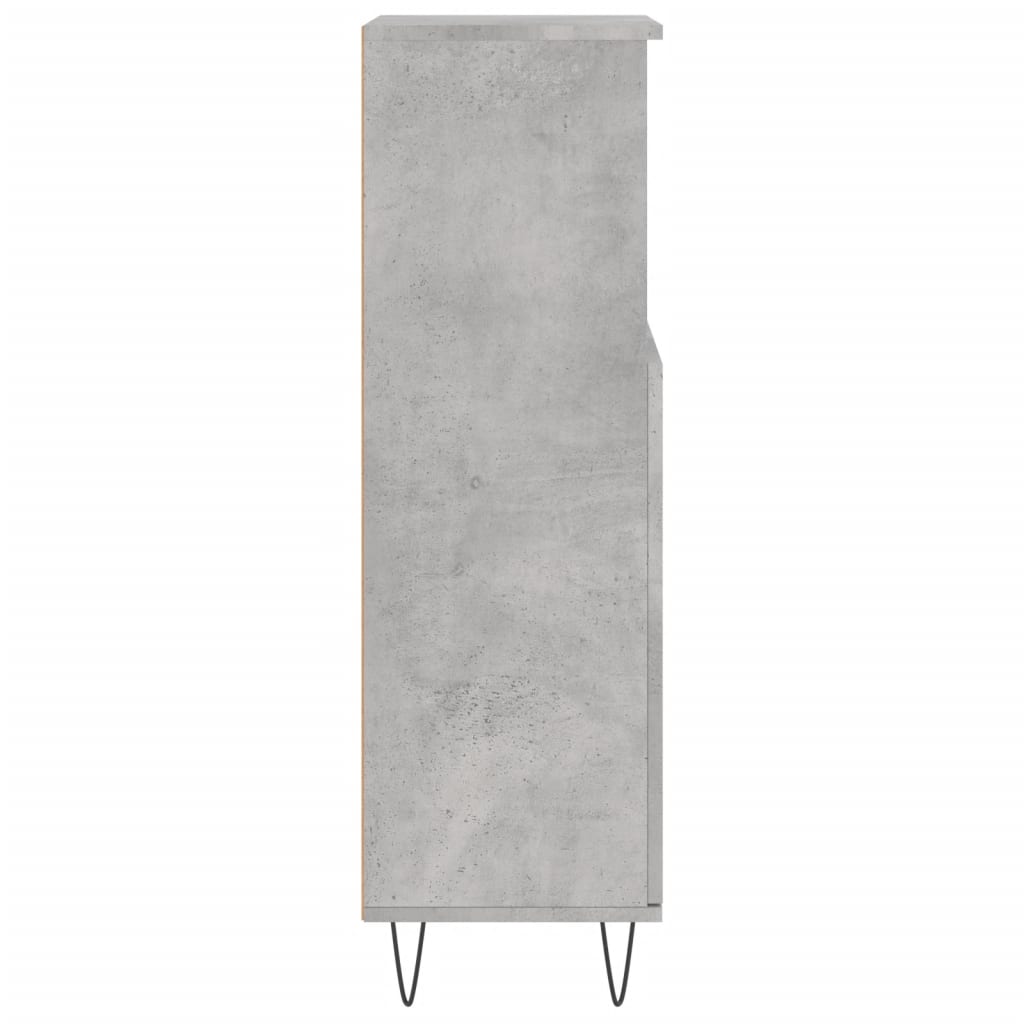 Koupelnová Skříňka Betonově Šedá 30X30X100 Cm Kompozitní Dřevo