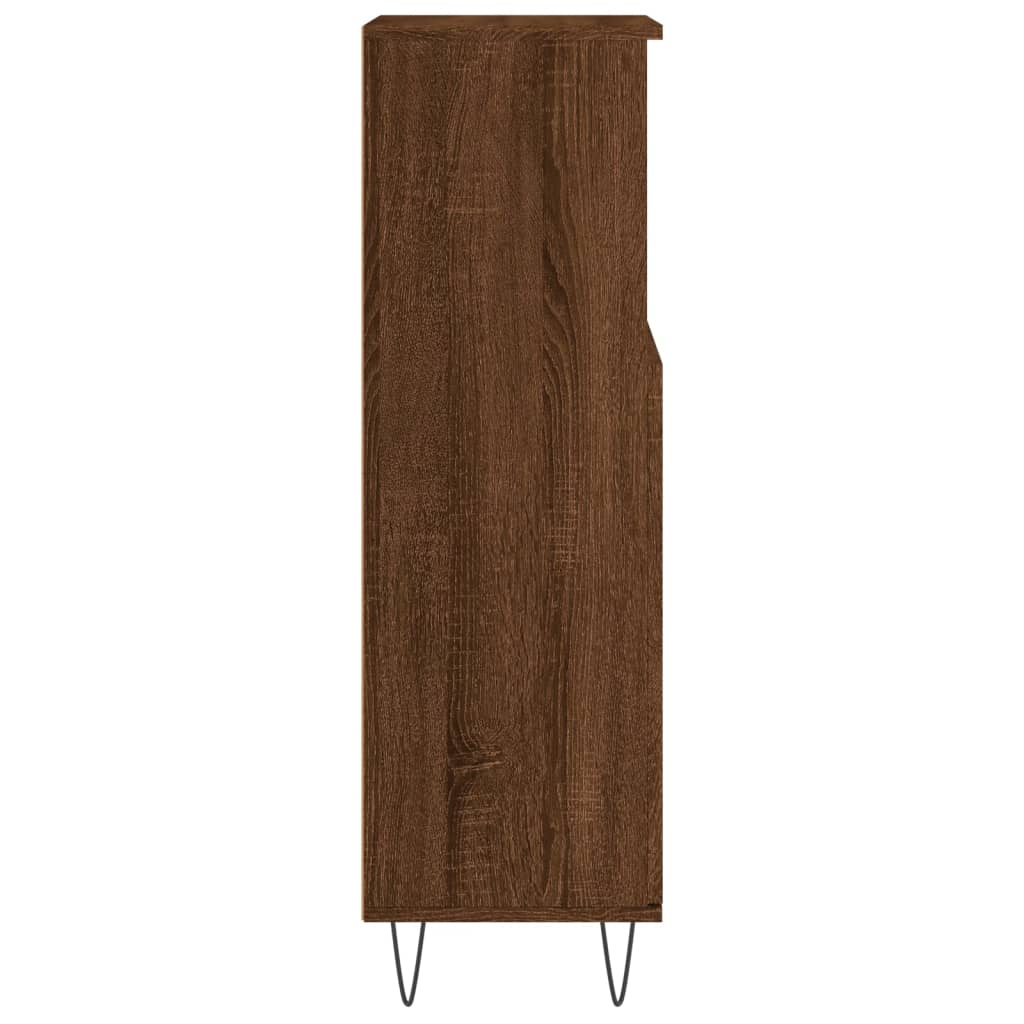 Koupelnová Skříňka 30 X 30 X 100 Cm Kompozitní Dřevo