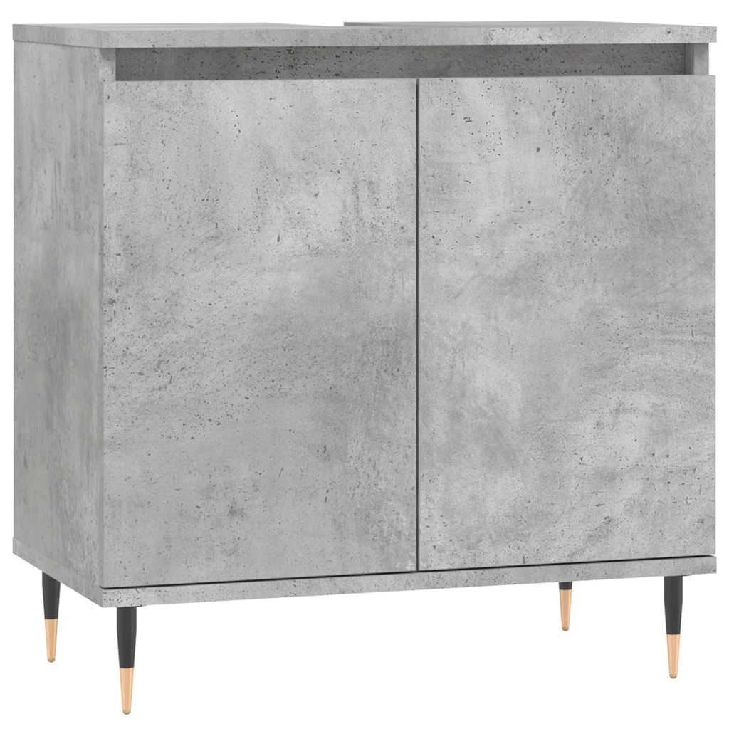Koupelnová Skříňka Betonově Šedá 58X33X60 Cm Kompozitní Dřevo