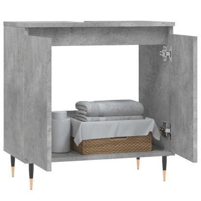 Koupelnová Skříňka Betonově Šedá 58X33X60 Cm Kompozitní Dřevo