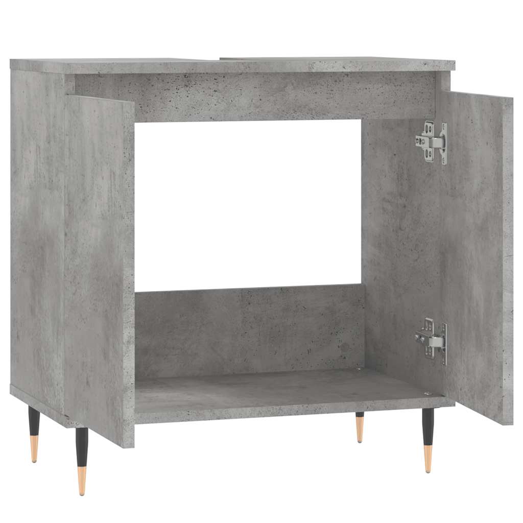 Koupelnová Skříňka Betonově Šedá 58X33X60 Cm Kompozitní Dřevo