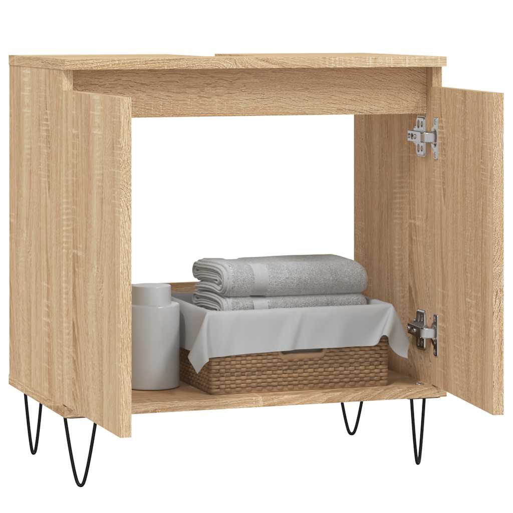 Koupelnová Skříňka Dub Sonoma 58 X 33 X 60 Cm Kompozitní Dřevo