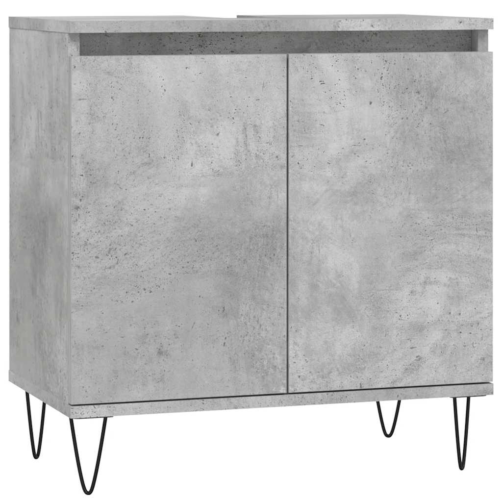 Koupelnová Skříňka Betonově Šedá 58X33X60 Cm Kompozitní Dřevo