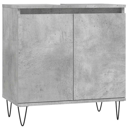 Koupelnová Skříňka Betonově Šedá 58X33X60 Cm Kompozitní Dřevo