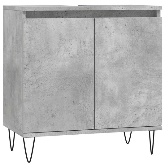 Koupelnová Skříňka Betonově Šedá 58X33X60 Cm Kompozitní Dřevo