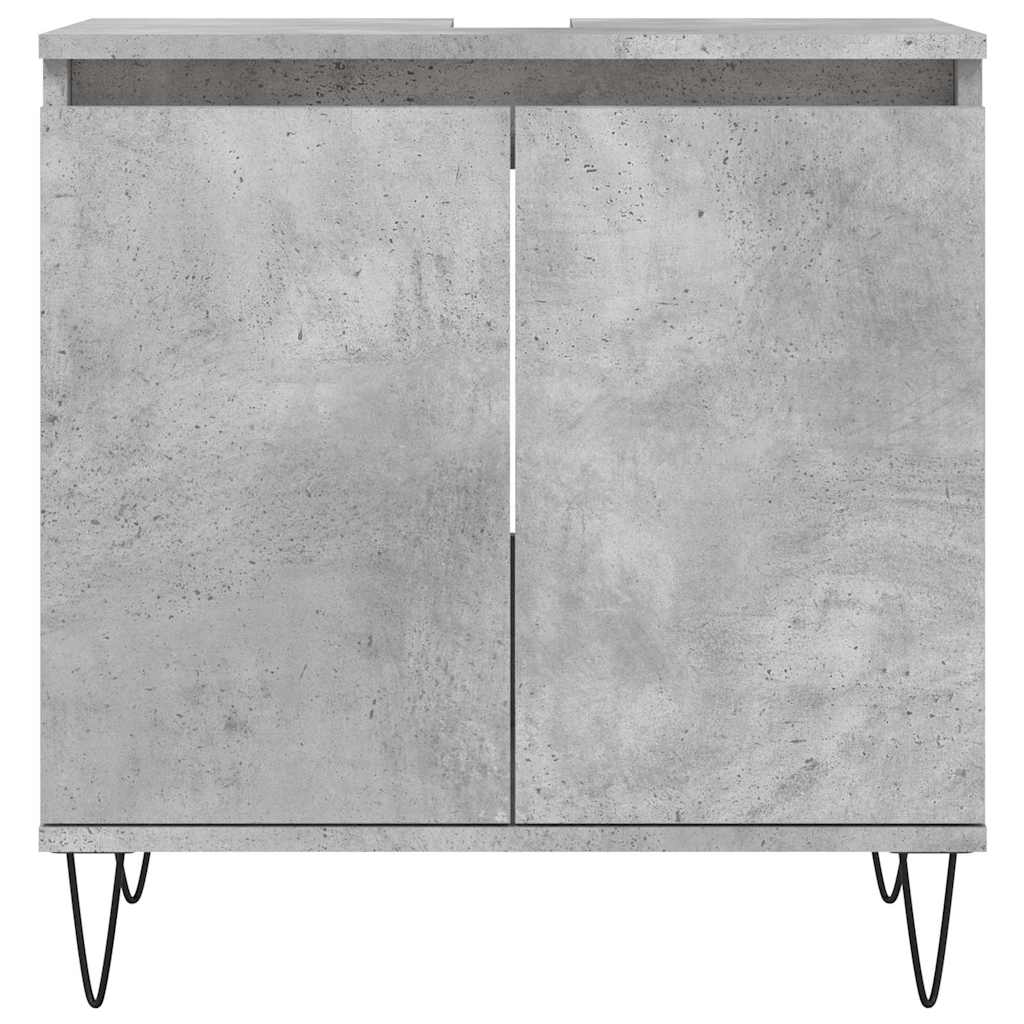 Koupelnová Skříňka Betonově Šedá 58X33X60 Cm Kompozitní Dřevo