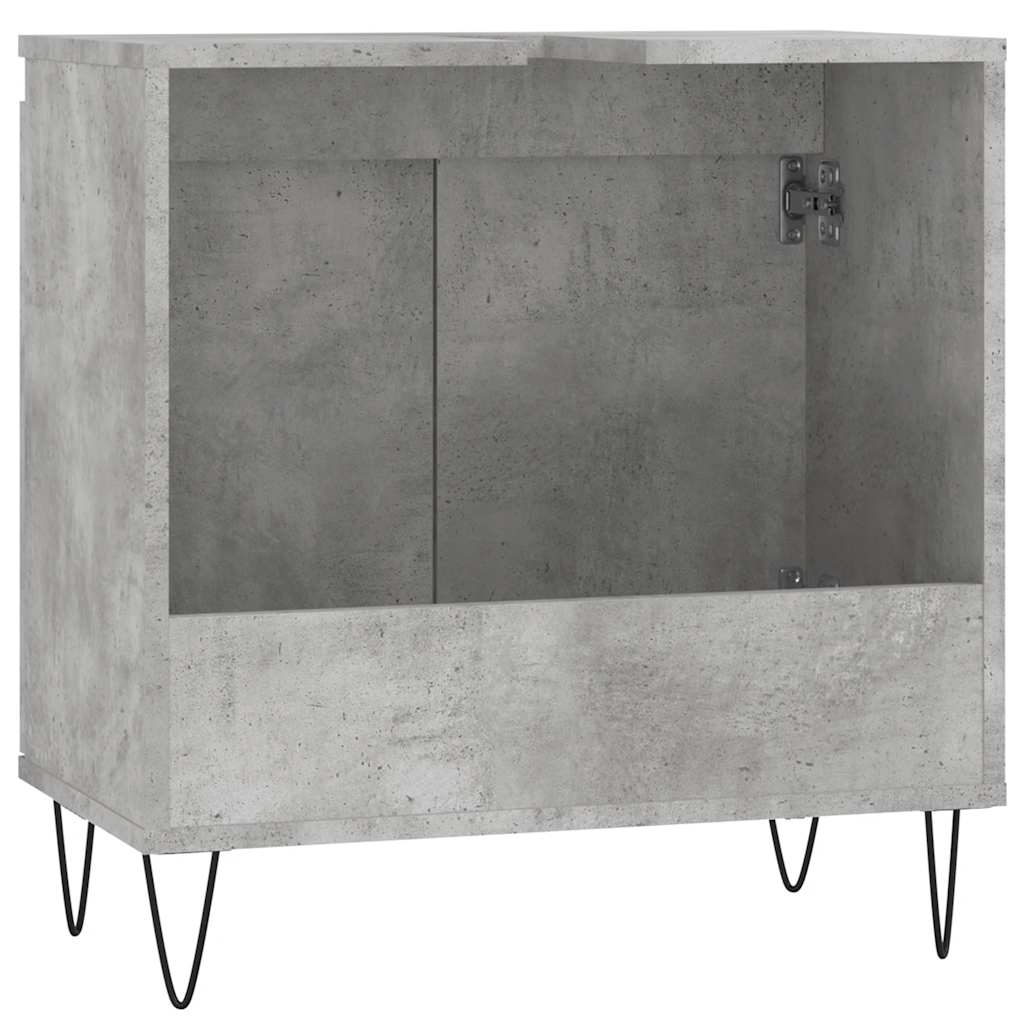 Koupelnová Skříňka Betonově Šedá 58X33X60 Cm Kompozitní Dřevo