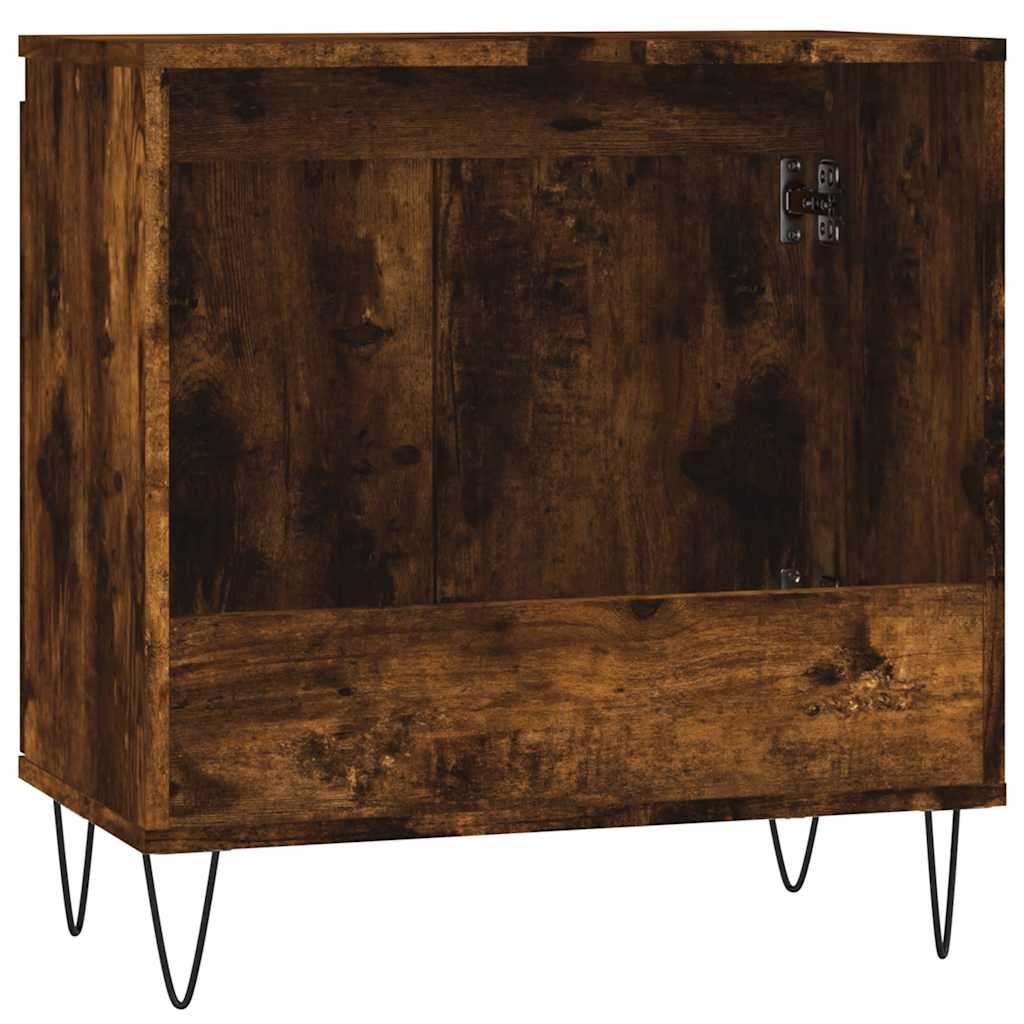 Koupelnová Skříňka Kouřový Dub 58 X 33 X 60 Cm Kompozitní Dřevo