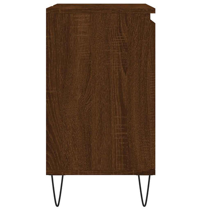 Koupelnová Skříňka Hnědý Dub 58 X 33 X 60 Cm Kompozitní Dřevo
