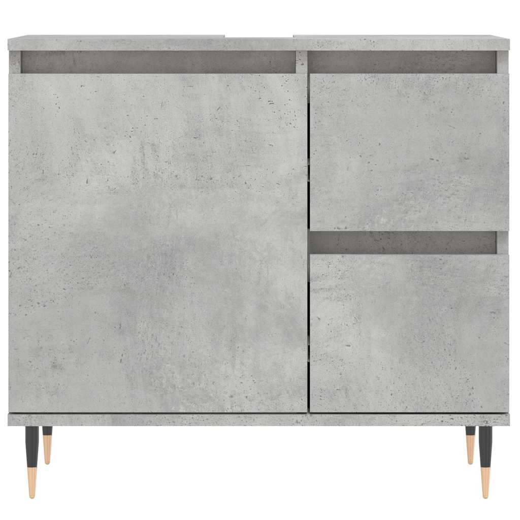 Koupelnová Skříňka Betonově Šedá 65X33X60 Cm Kompozitní Dřevo