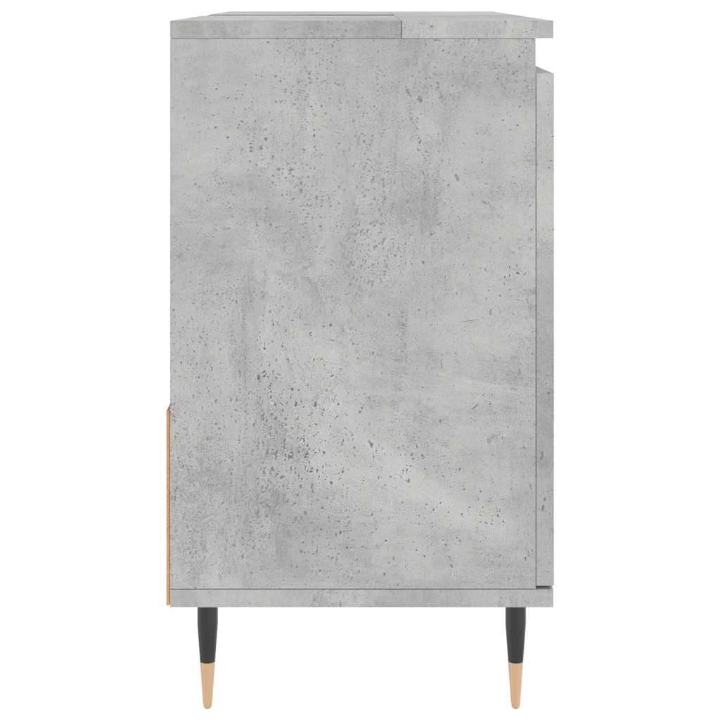 Koupelnová Skříňka Betonově Šedá 65X33X60 Cm Kompozitní Dřevo