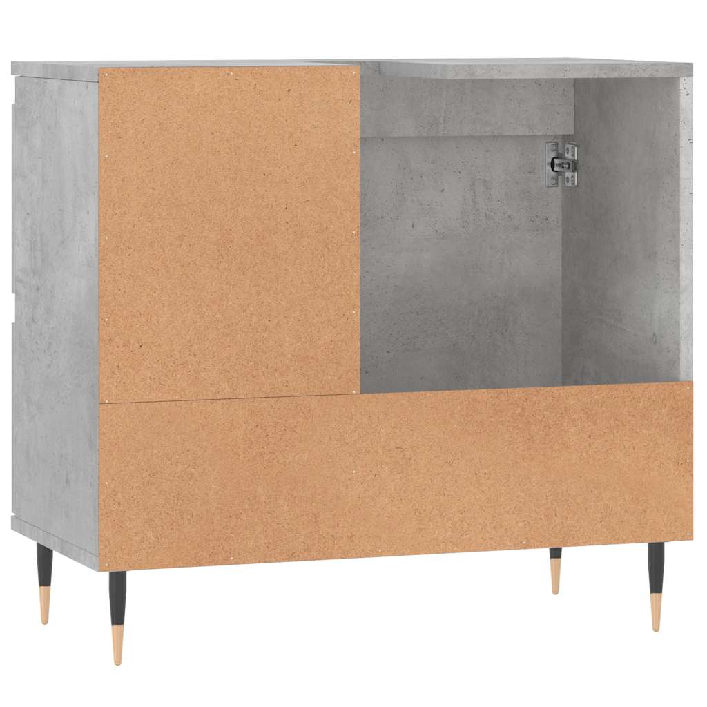 Koupelnová Skříňka Betonově Šedá 65X33X60 Cm Kompozitní Dřevo