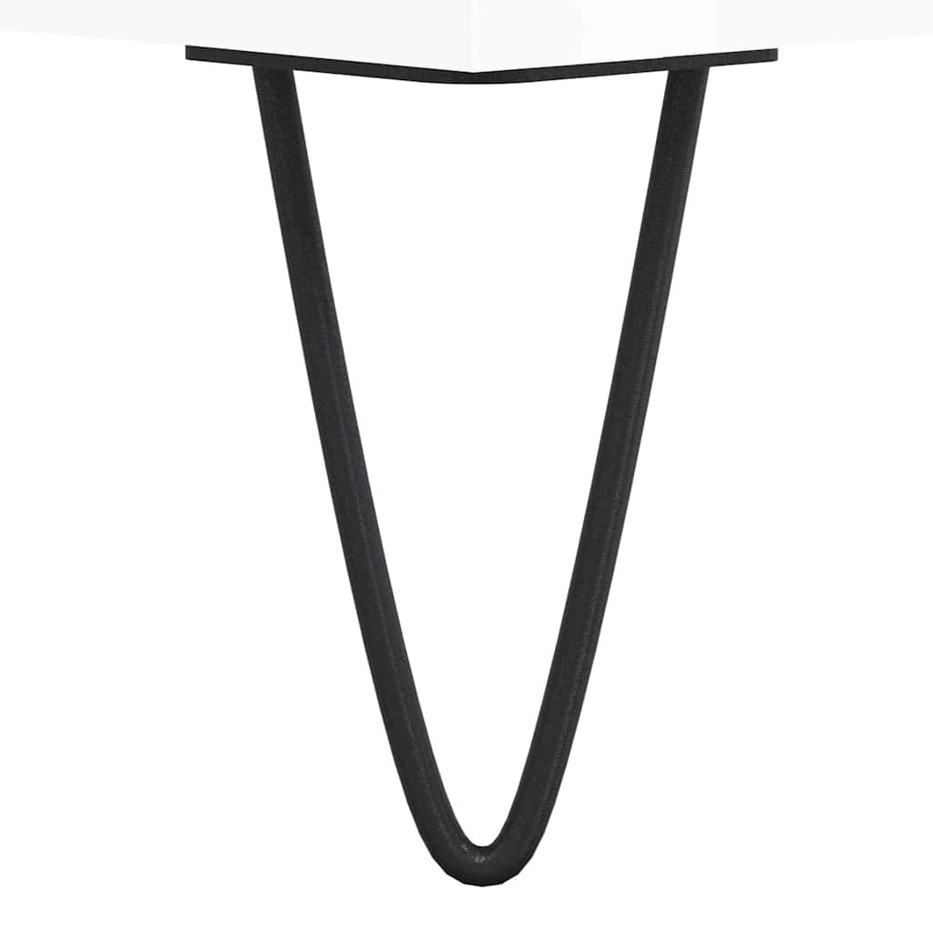 Koupelnová Skříňka Lesklá Bílá 65 X 33 X 60 Cm Kompozitní Dřevo