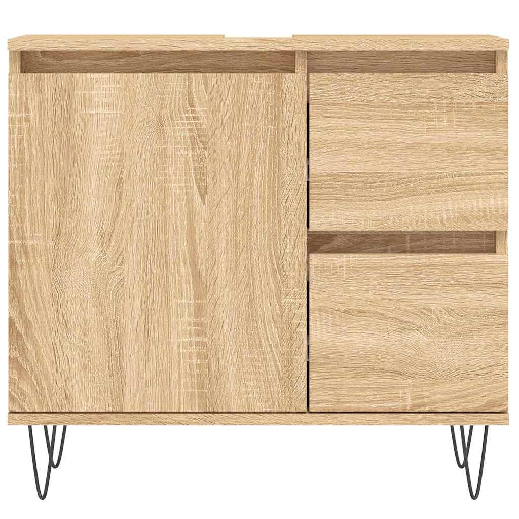 Koupelnová Skříňka Dub Sonoma 65 X 33 X 60 Cm Kompozitní Dřevo