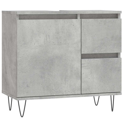 Koupelnová Skříňka Betonově Šedá 65X33X60 Cm Kompozitní Dřevo