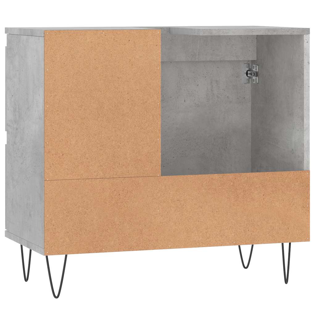 Koupelnová Skříňka Betonově Šedá 65X33X60 Cm Kompozitní Dřevo
