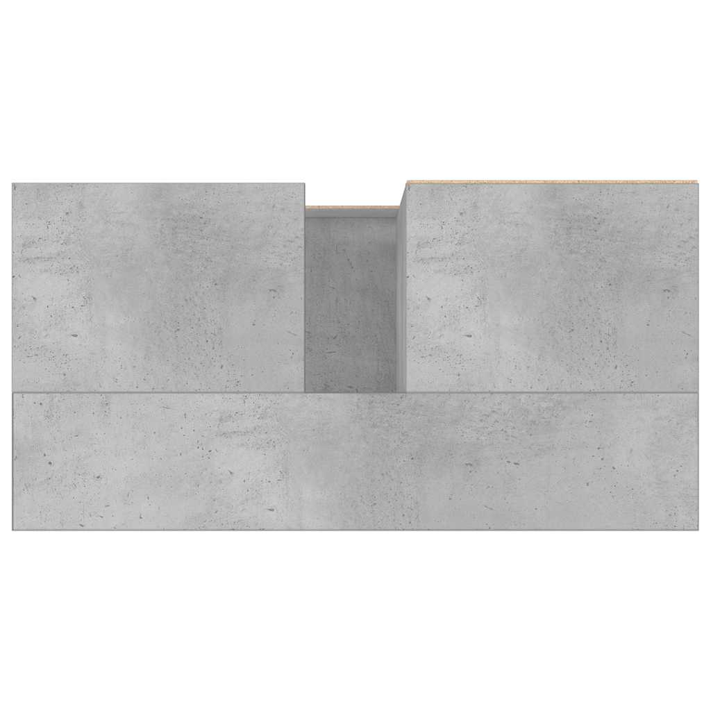 Koupelnová Skříňka Betonově Šedá 65X33X60 Cm Kompozitní Dřevo