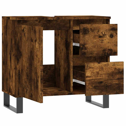 Koupelnová Skříňka 65 X 33 X 60 Cm Kompozitní Dřevo
