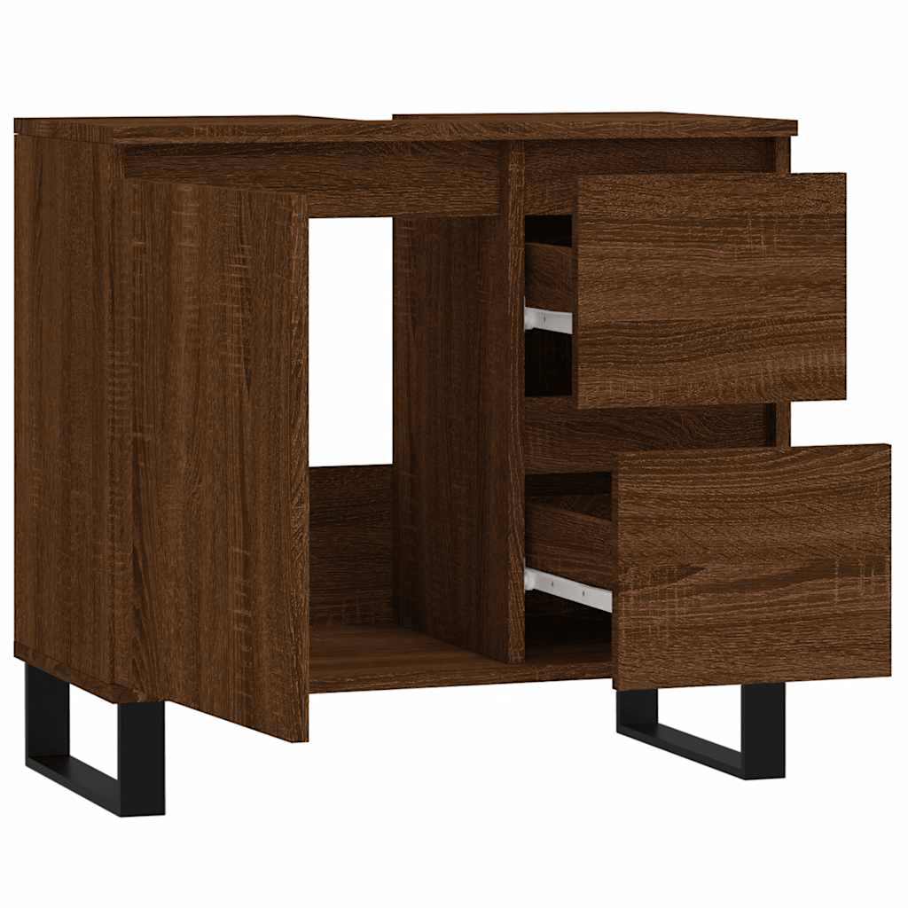 Koupelnová Skříňka 65 X 33 X 60 Cm Kompozitní Dřevo