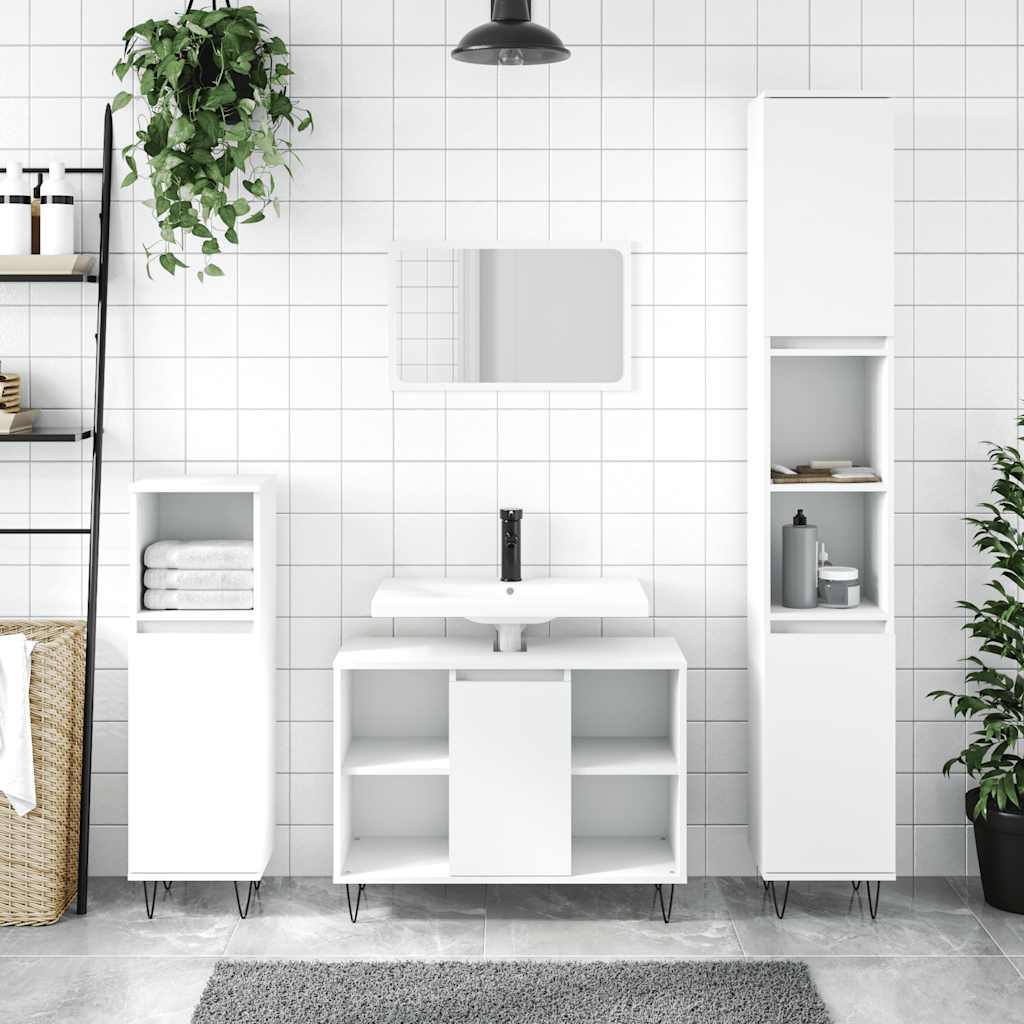 Koupelnová Skříňka 80 X 33 X 60 Cm Kompozitní Dřevo