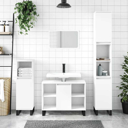 Koupelnová Skříňka 80 X 33 X 60 Cm Kompozitní Dřevo