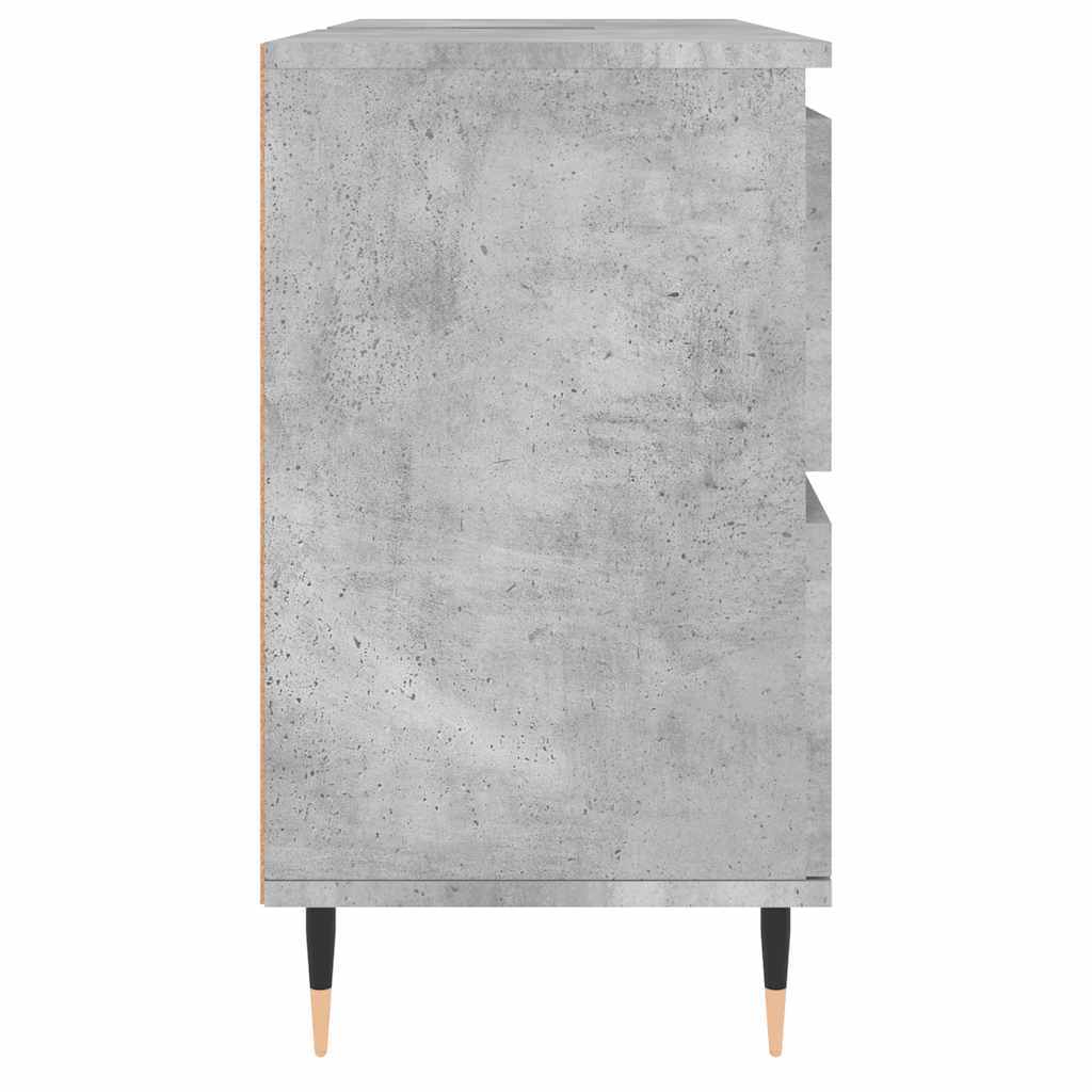 Koupelnová Skříňka Betonově Šedá 80X33X60 Cm Kompozitní Dřevo