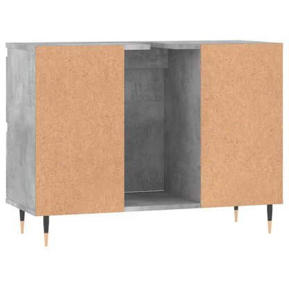 Koupelnová Skříňka Betonově Šedá 80X33X60 Cm Kompozitní Dřevo