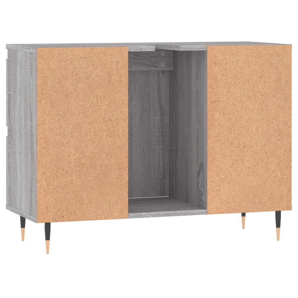Koupelnová Skříňka Šedá Sonoma 80 X 33 X 60 Cm Kompozitní Dřevo