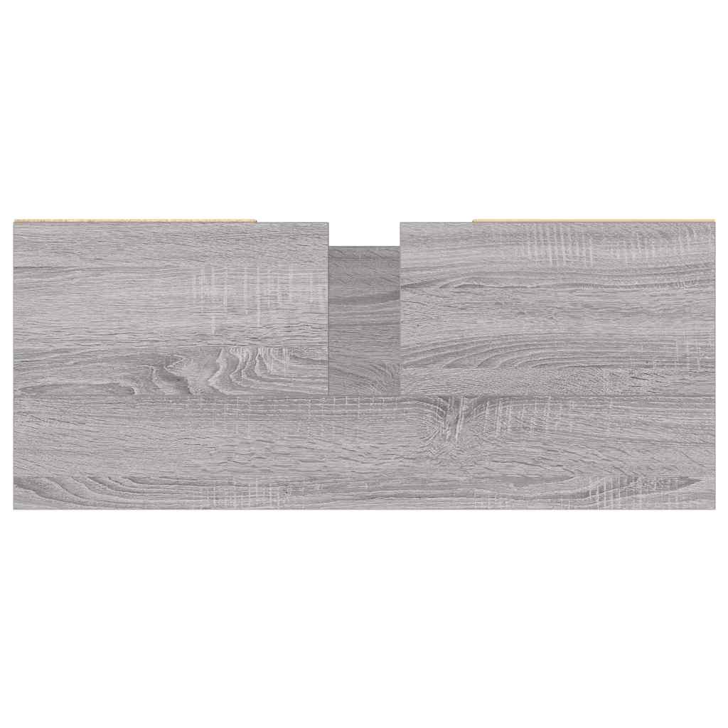 Koupelnová Skříňka Šedá Sonoma 80 X 33 X 60 Cm Kompozitní Dřevo