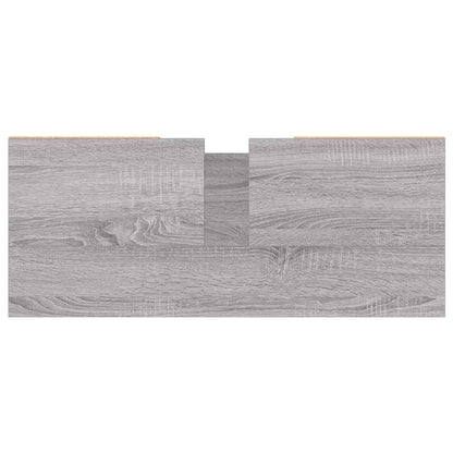 Koupelnová Skříňka Šedá Sonoma 80 X 33 X 60 Cm Kompozitní Dřevo