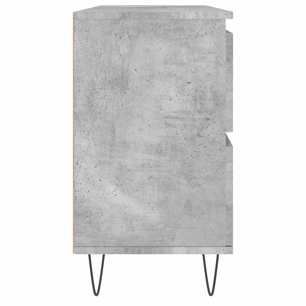 Koupelnová Skříňka Betonově Šedá 80X33X60 Cm Kompozitní Dřevo