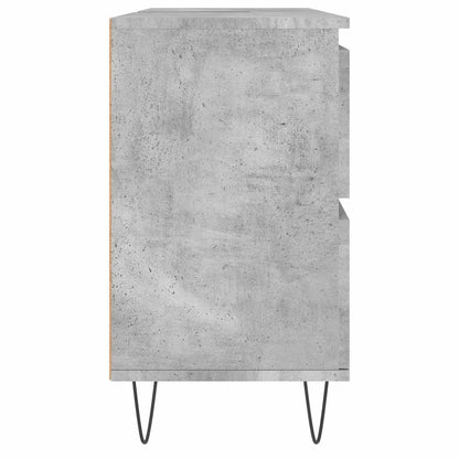 Koupelnová Skříňka Betonově Šedá 80X33X60 Cm Kompozitní Dřevo