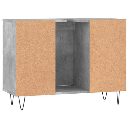 Koupelnová Skříňka Betonově Šedá 80X33X60 Cm Kompozitní Dřevo
