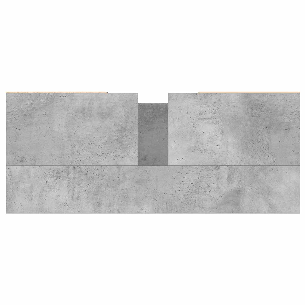 Koupelnová Skříňka Betonově Šedá 80X33X60 Cm Kompozitní Dřevo