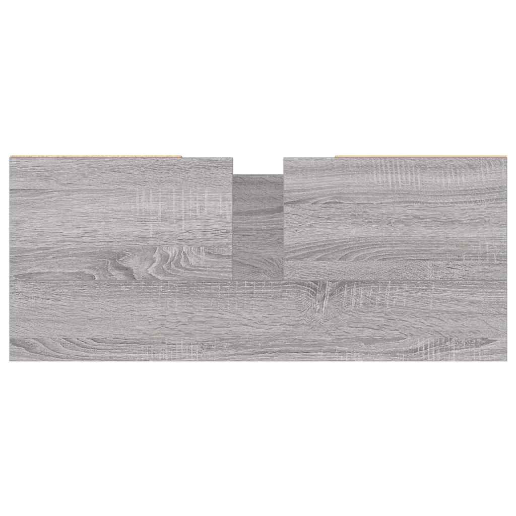 Koupelnová Skříňka Šedá Sonoma 80 X 33 X 60 Cm Kompozitní Dřevo