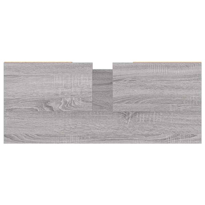 Koupelnová Skříňka Šedá Sonoma 80 X 33 X 60 Cm Kompozitní Dřevo