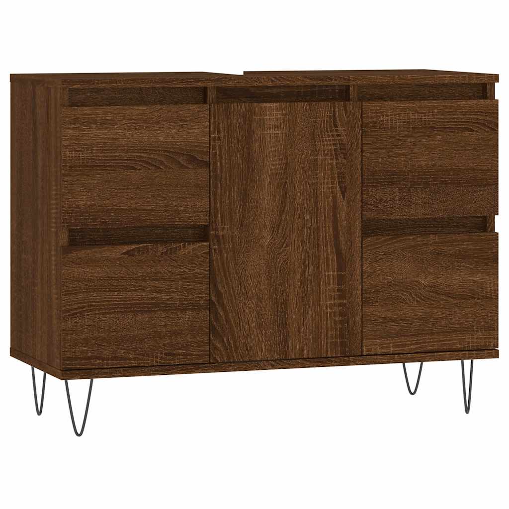 Koupelnová Skříňka 80 X 33 X 60 Cm Kompozitní Dřevo