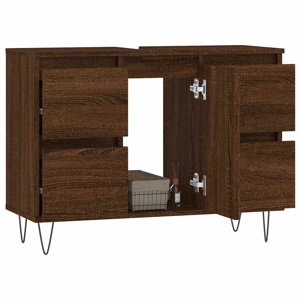 Koupelnová Skříňka 80 X 33 X 60 Cm Kompozitní Dřevo