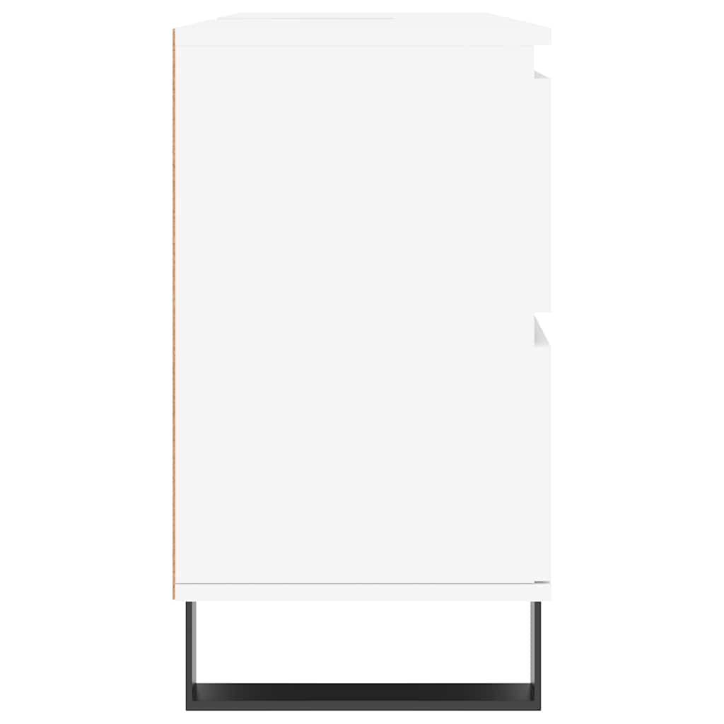 Koupelnová Skříňka Bílá 80 X 33 X 60 Cm Kompozitní Dřevo