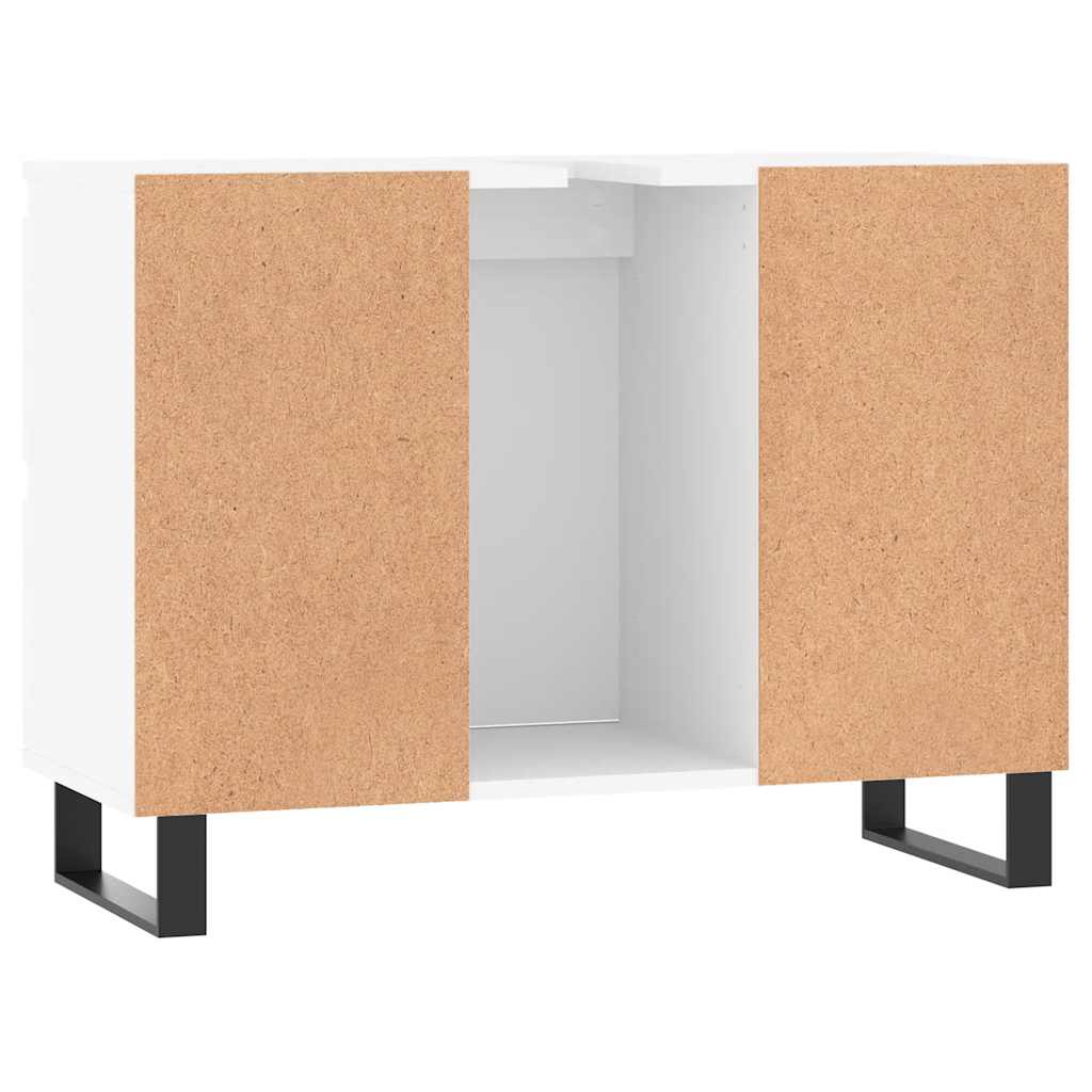 Koupelnová Skříňka Bílá 80 X 33 X 60 Cm Kompozitní Dřevo