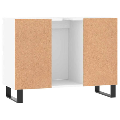 Koupelnová Skříňka Bílá 80 X 33 X 60 Cm Kompozitní Dřevo
