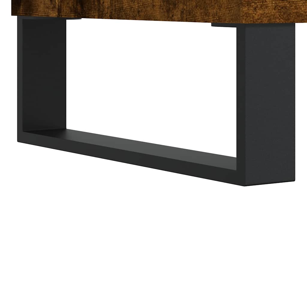 Koupelnová Skříňka Kouřový Dub 80 X 33 X 60 Cm Kompozitní Dřevo