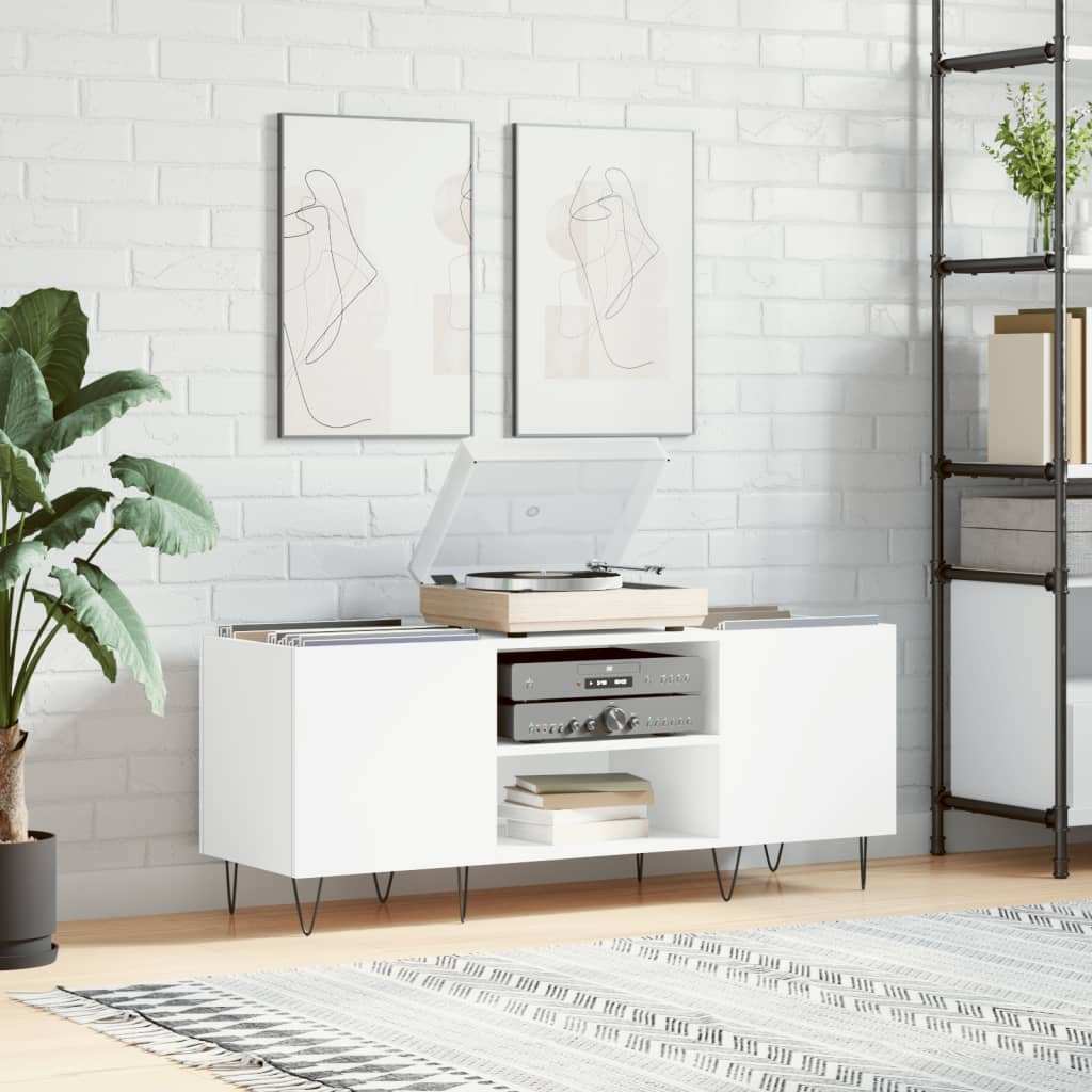Skříňka Na Lp Desky Betonově Šedá 121X38X48 Cm Kompozitní Dřevo