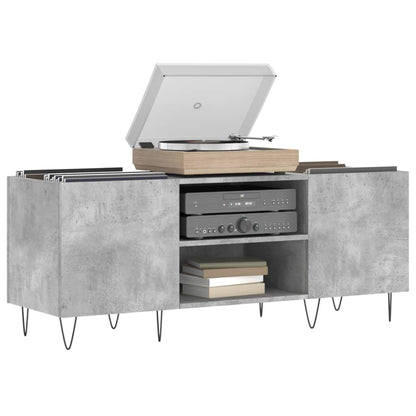 Skříňka Na Lp Desky Betonově Šedá 121X38X48 Cm Kompozitní Dřevo