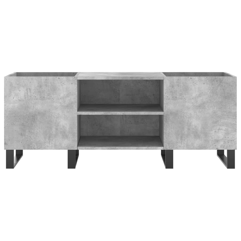 Skříňka Na Lp Desky Betonově Šedá 121X38X48 Cm Kompozitní Dřevo