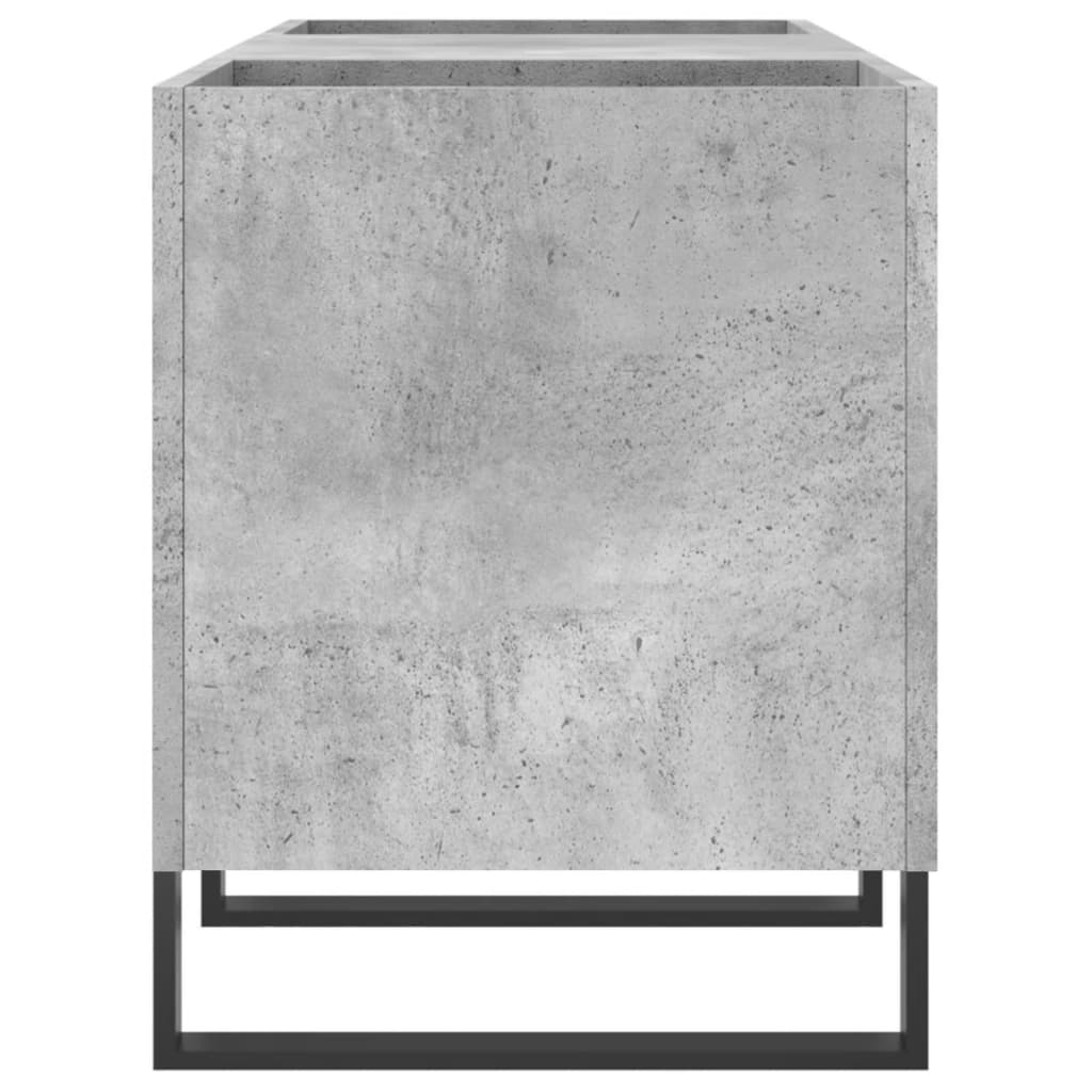 Skříňka Na Lp Desky Betonově Šedá 121X38X48 Cm Kompozitní Dřevo
